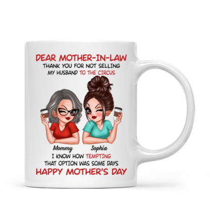 Dear My Mother-in-law Happy Mother's Day Personalized Mug