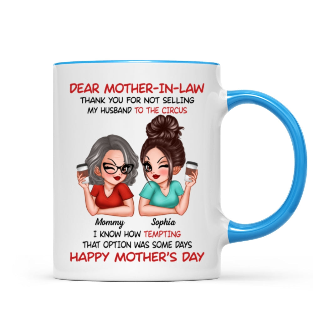 Dear My Mother-in-law Happy Mother's Day Personalized Mug