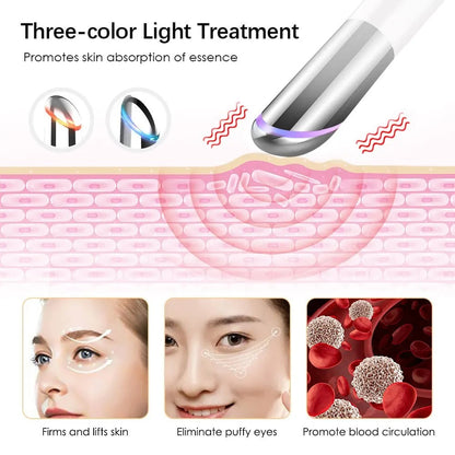 Glow Revive 4-In-1 Eye And Lip Massager Heated Vibration Therapy