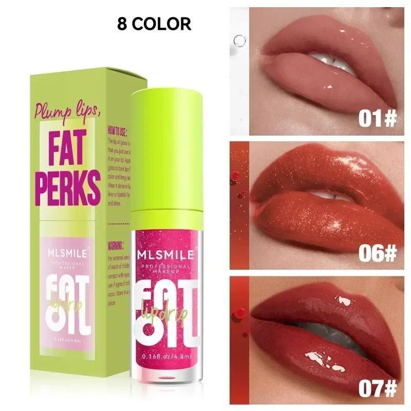 8 Colors Lip Gloss Set - Shiny Surface