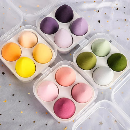 6Pcs Makeup Sponges Set - Blending Puffs For Foundation & Powder