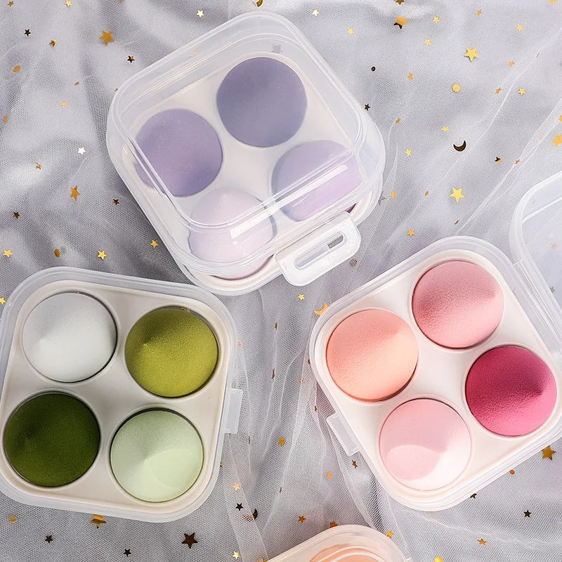 6Pcs Makeup Sponges Set - Blending Puffs For Foundation & Powder