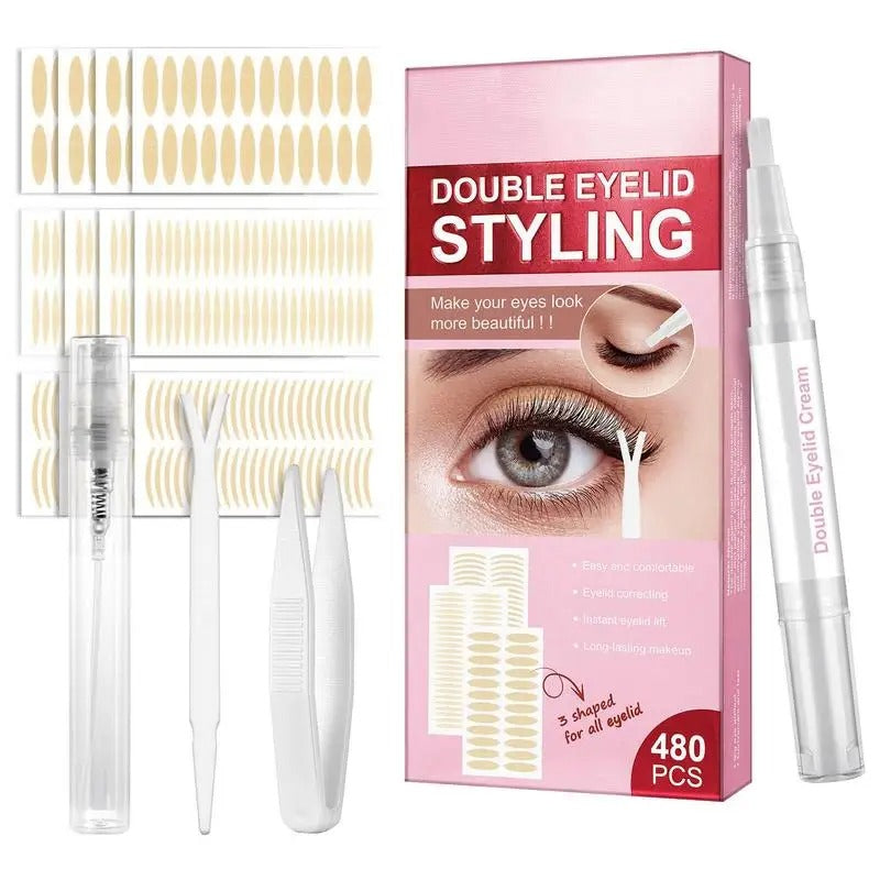 Invisible Waterproof Double Eyelid Tape - 480Pcs
