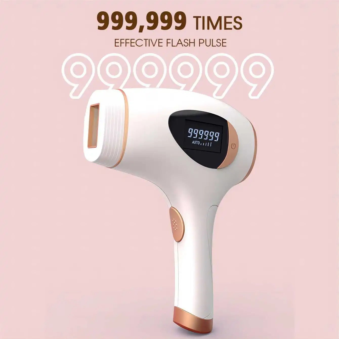 Ipl Laser Hair Removal Device For Women, 5 Levels, Lcd Display, Manual/Auto Modes