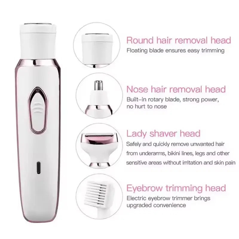 Smooth Silk 2-In-1 Epilator And Razor Combo Painless Hair Removal