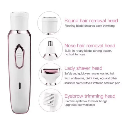Smooth Silk 2-In-1 Epilator And Razor Combo Painless Hair Removal