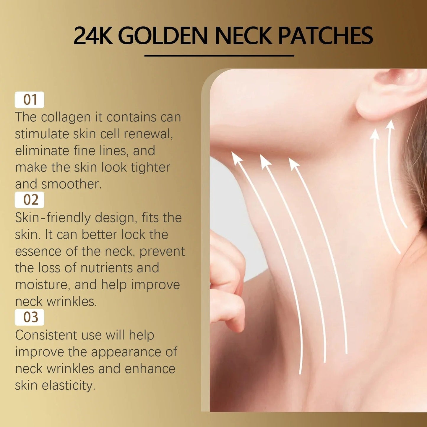 Collagen Whitening Neck Patch - Hydra Treatment