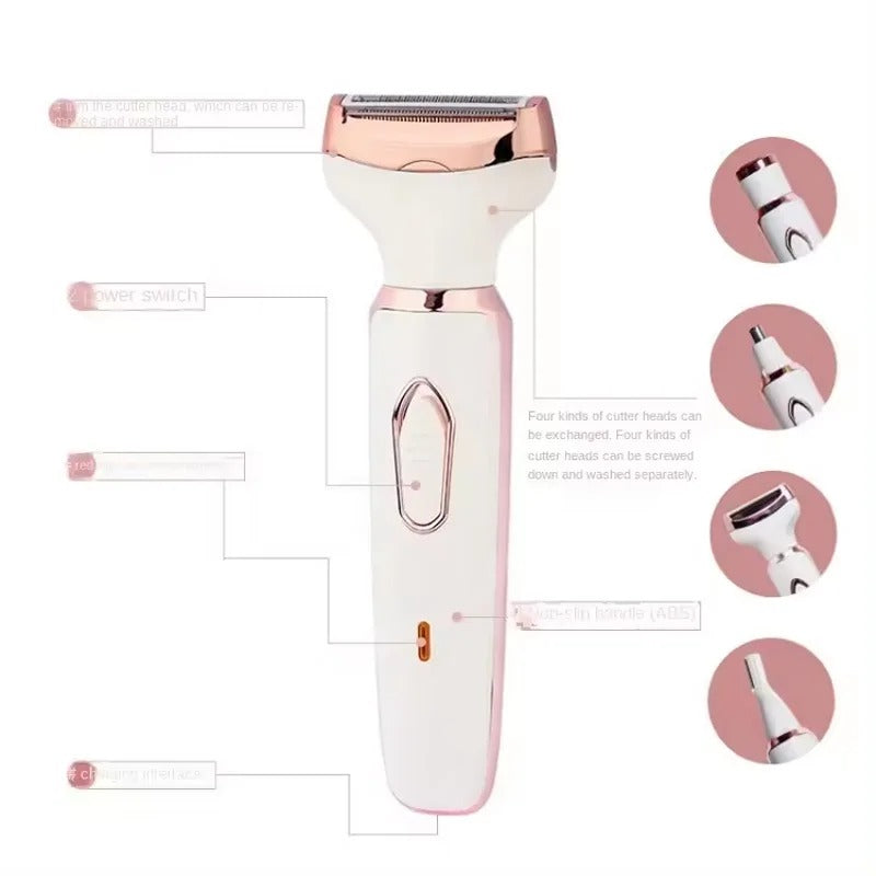 Smooth Silk 2-In-1 Epilator And Razor Combo Painless Hair Removal