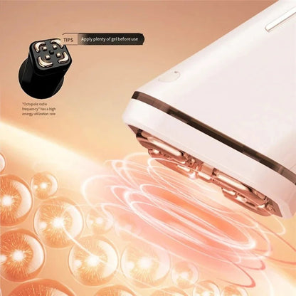 Portable Ems + Rf Facial Lifting Device, 3 Modes, Usb Rechargeable