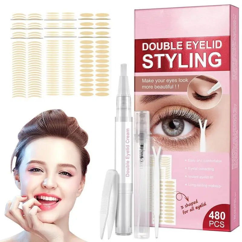 Invisible Waterproof Double Eyelid Tape - 480Pcs