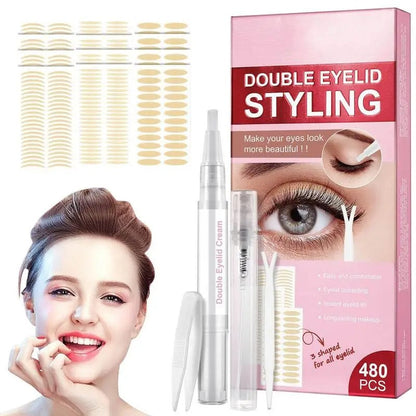Invisible Waterproof Double Eyelid Tape - 480Pcs