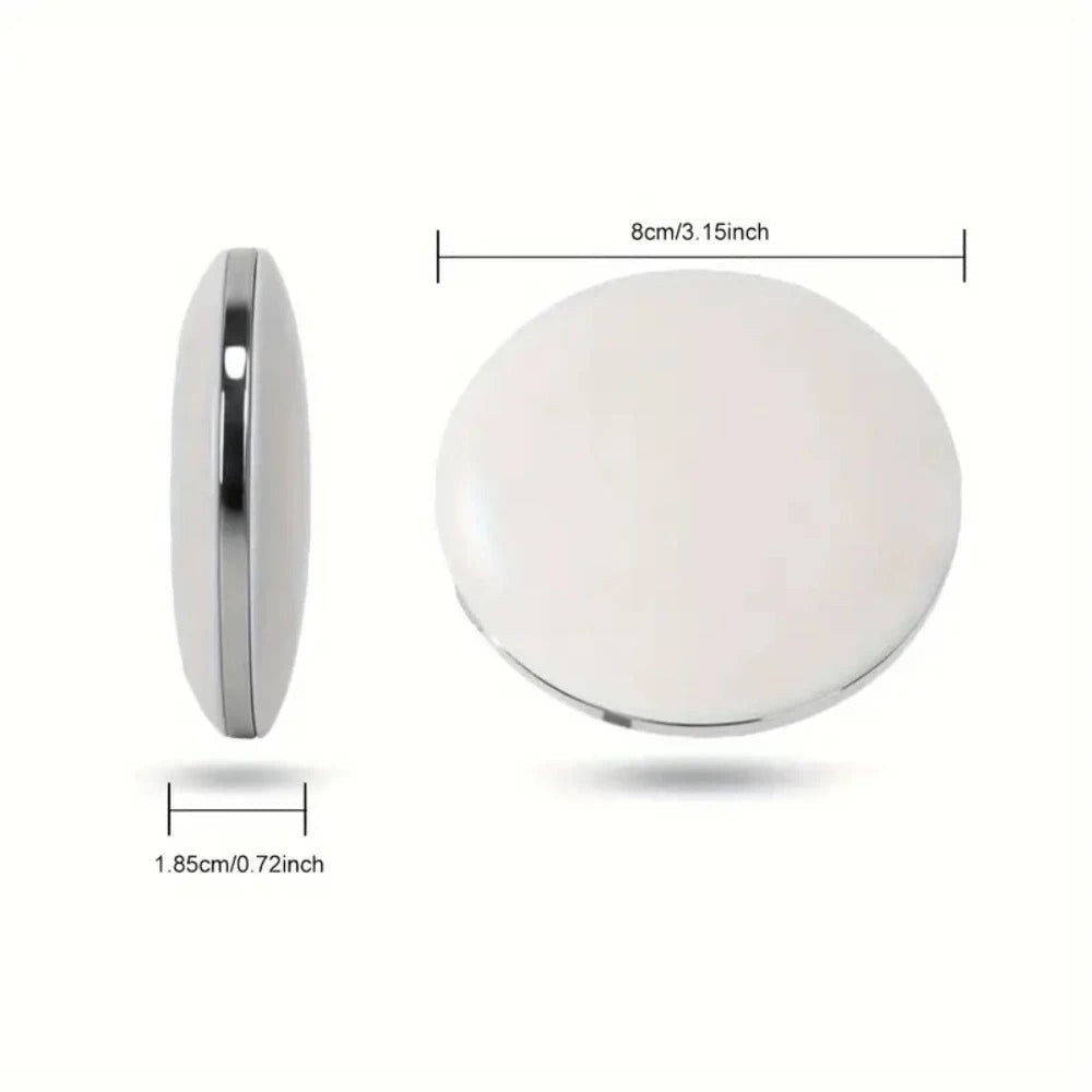 Travel-Friendly Led Makeup Mirror, 1X/10X Magnification, Compact & Usb Rechargeable