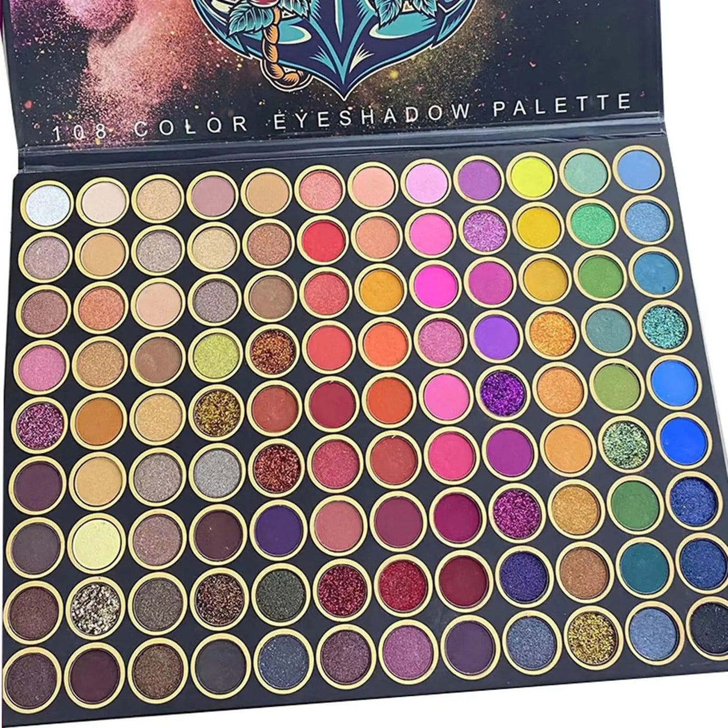 108 Color Eyeshadow Palette Highly Pigmented & Sweatproof