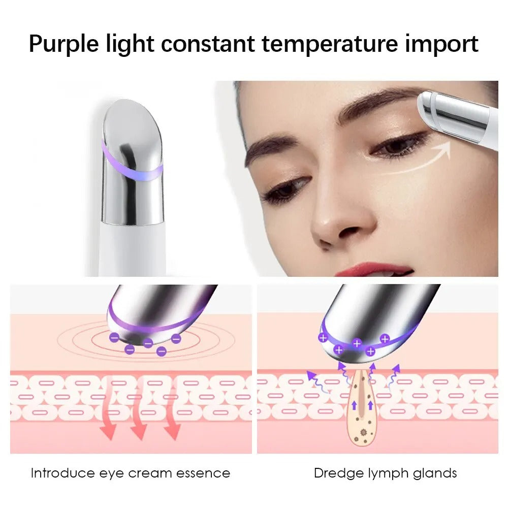 Glow Revive 4-In-1 Eye And Lip Massager Heated Vibration Therapy