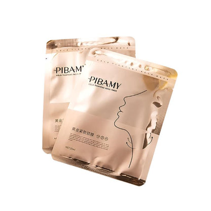 Gold Firming Neck Mask - Anti-Aging & Moisturizing Treatment (10 Pcs)