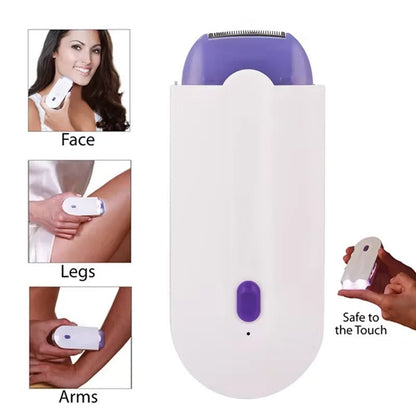 2-In-1 Painless Blue Light Hair Removal Electric Epilator