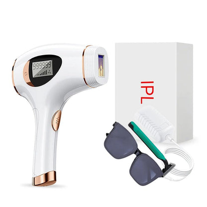 Ipl Laser Hair Removal Device For Women, 5 Levels, Lcd Display, Manual/Auto Modes
