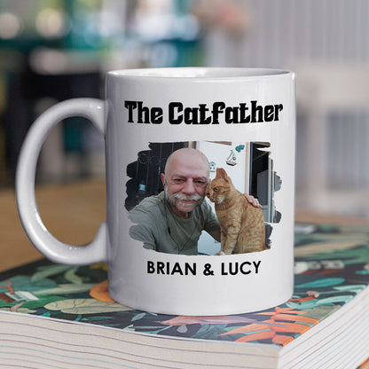 Cat Lover Personalized White Ceramic Mug for Cat Lovers, Custom Gift for Cat Lover