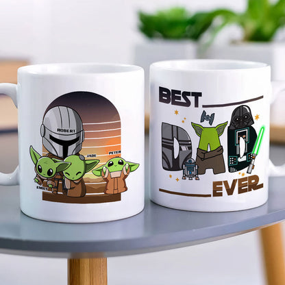 Best Dad Ever - Personalized White Mug