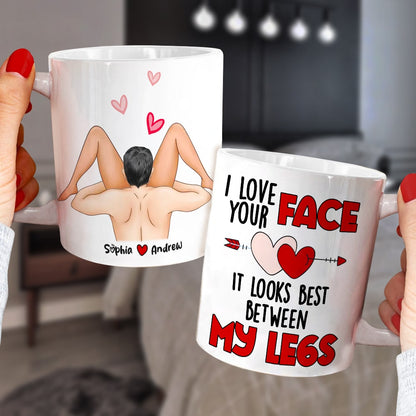 Couple, I Love Your Face, Personalized Mug, Couple Mug