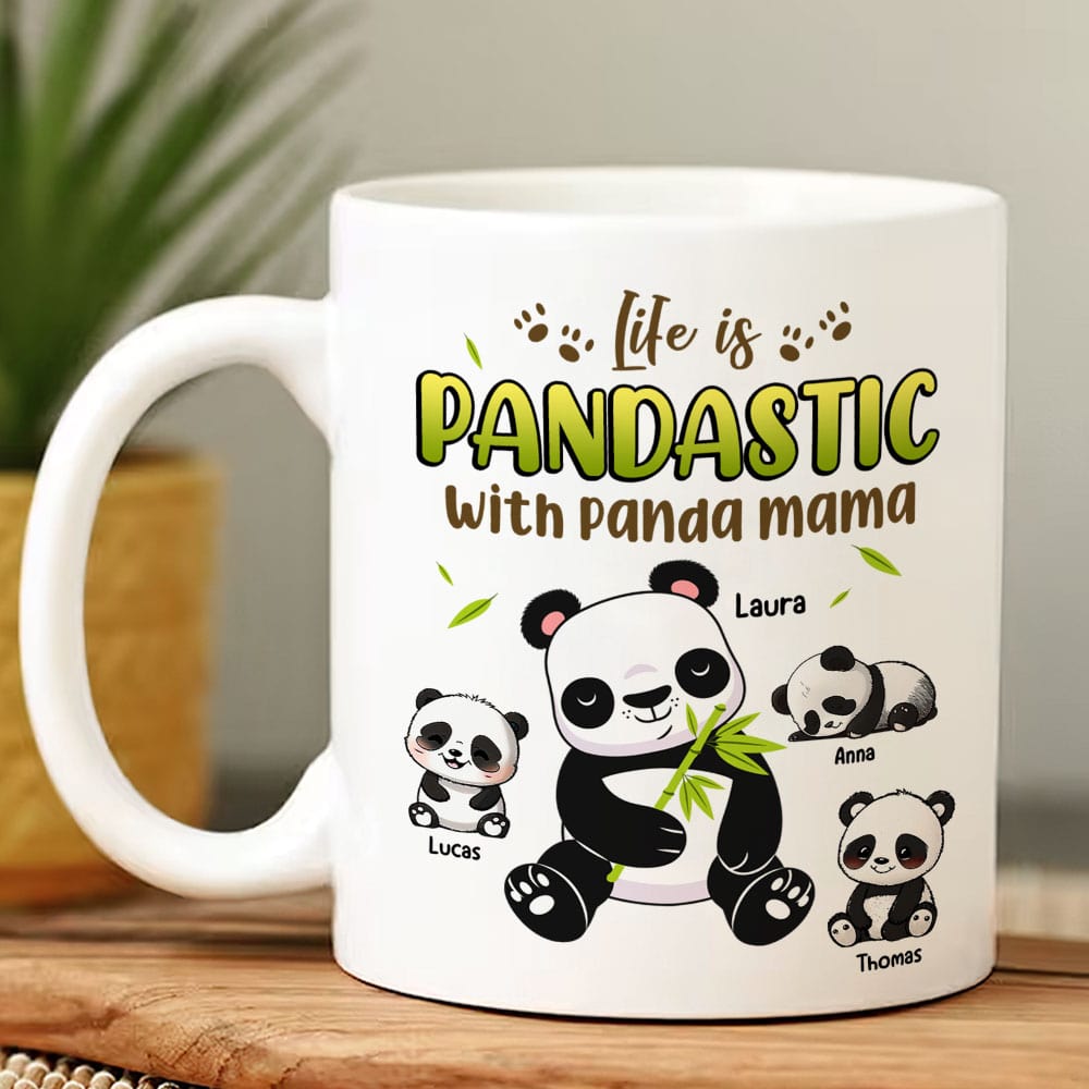 Personalized Gifts For Mom Coffee Mug Life Is Pandastic With Panda Mama