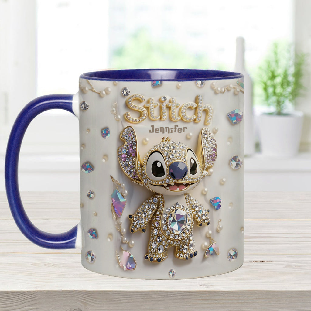 Sti Ohana Magic Mouse Merry Christmas - Personalized Accent Mug - Christmas Gift NA94