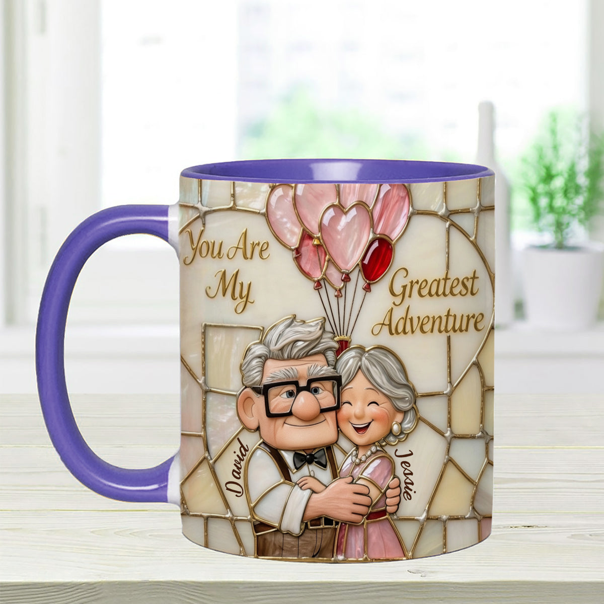 DSNY You Are My Greatest Adventure - Personalized Accent Mug - Gift For Couple, Fan Movies, Christmas, Valentine HH01