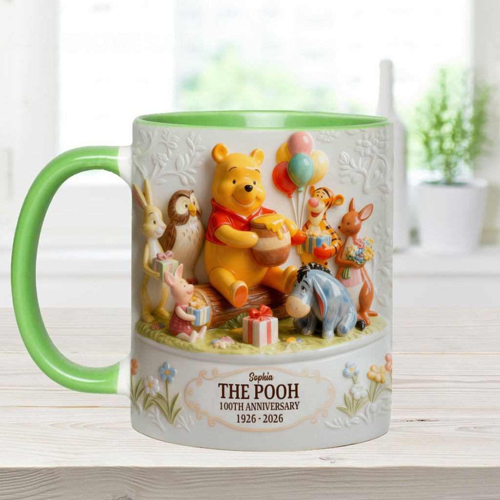 DSNY 100th Anniversary Honey Bear With Friends - Personalized Accent Mug - Gift For Fan Movies HH01