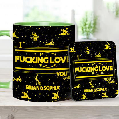 I F*cking Love You - Personalized Accent Mug - Gift For Couples NL122