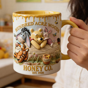 DSNY Honey Bear Happy 100 Years Of Woodland Friends - Personalized Accent Mug - Anniversary Gift For Movie Fans NL122