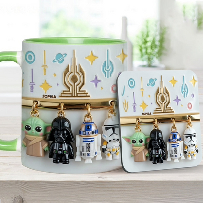 Stwa Galaxy Star Characters - Personalized Accent Mug - Gift For Movie Fans NL122