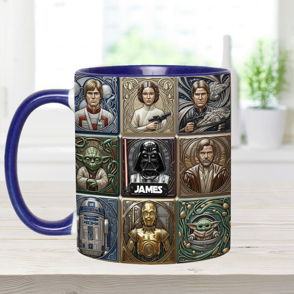 Stwa May The Force Be With You - Personalized Accent Mug - Gift For Movie Fans NL122