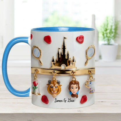 DSNY Love Story - Personalized Accent Mug - Gift For Couple, Christmas, Valentine HH01