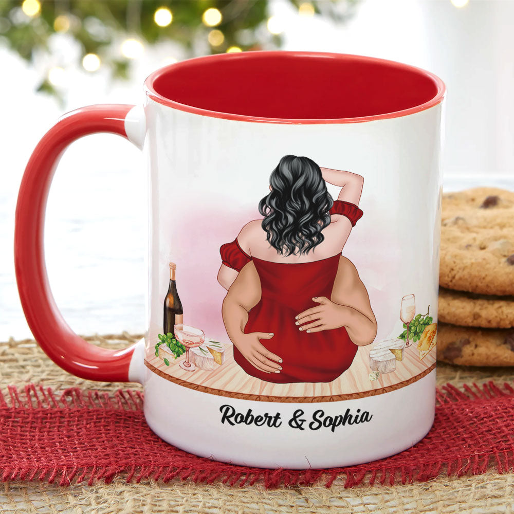 Get Over Here And Eat My Heart - Shaped Box, Personalized Couple Tumbler, Gift For Couple