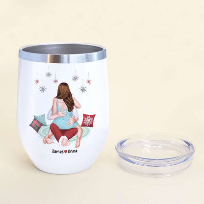 Let's Be Naughty And Safe Santa The Trip, Couple Gift, Personalized Mug, Funny Couple Coffee Mug, Christmas Gift