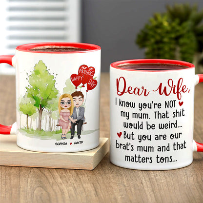 Happy Mother's Day, Personalized Couple Coffee Mug Wine Tumbler Accent Mug