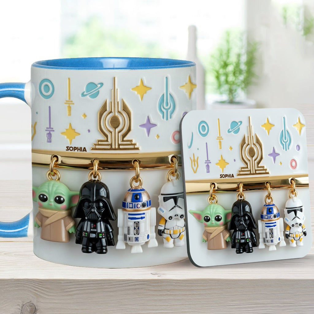 Stwa Galaxy Star Characters - Personalized Accent Mug - Gift For Movie Fans NL122