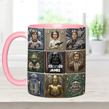 Stwa May The Force Be With You - Personalized Accent Mug - Gift For Movie Fans NL122