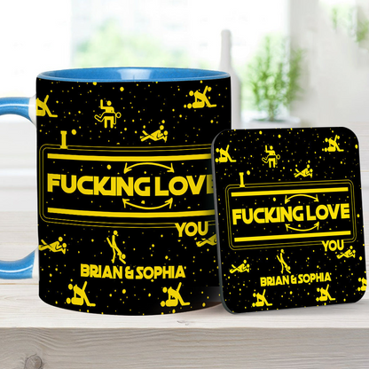 I F*cking Love You - Personalized Accent Mug - Gift For Couples NL122