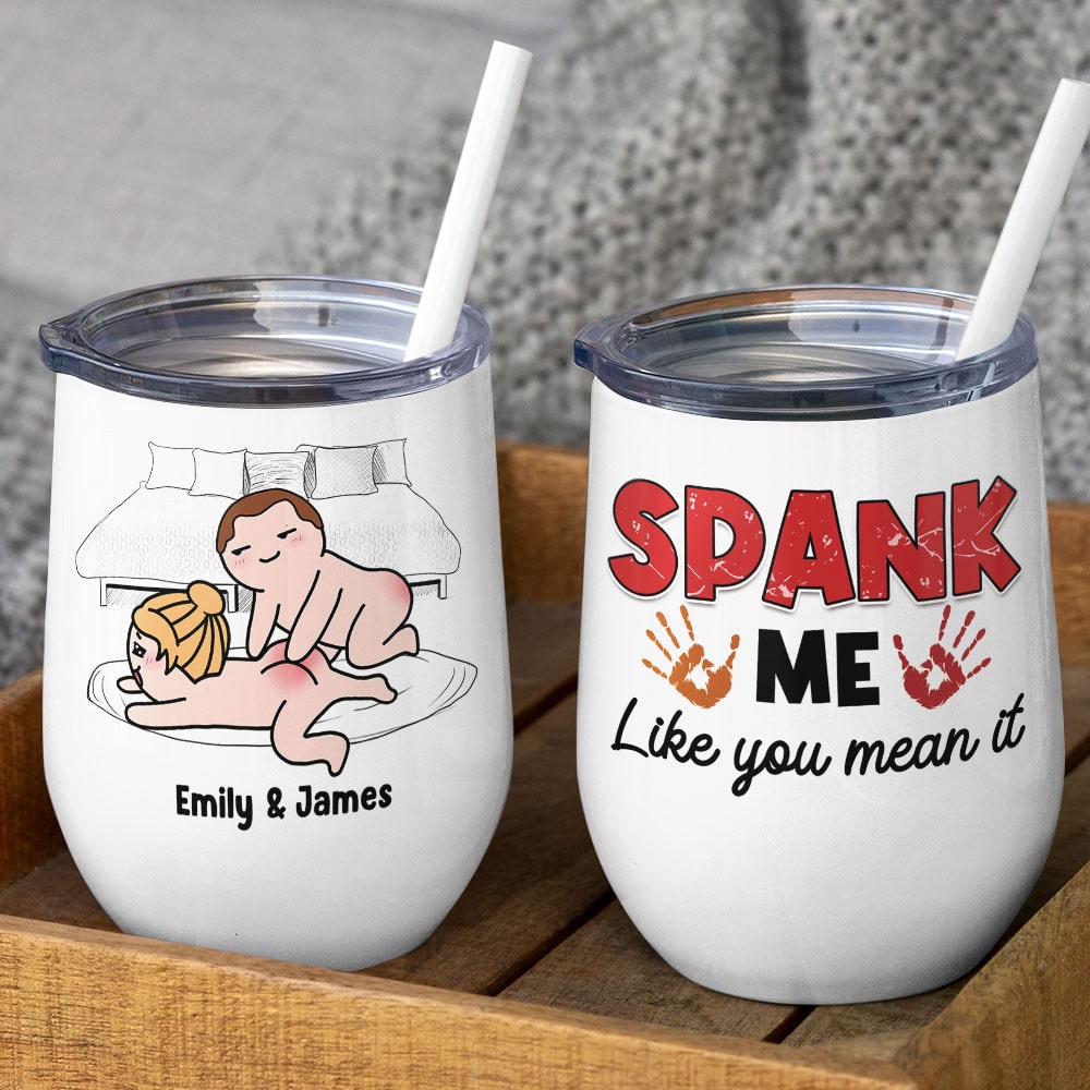 Spank Me Like You Mean It - Personalized Couple Mug - Gift For Couple