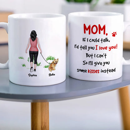 I'd Tell You I Love You, Dad Mom Pet Lover Personalized Coffee Mug White Mug, Gift For Dad Mom