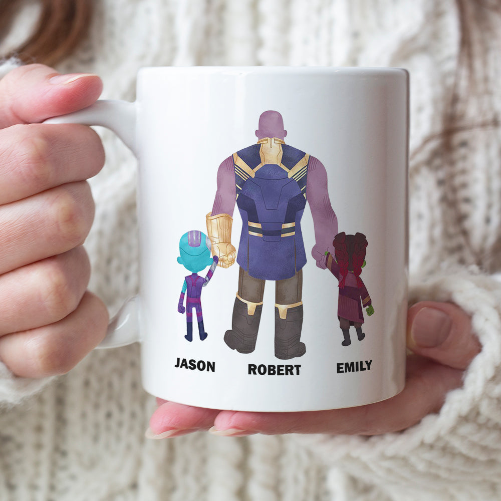 Like Father Like Children... Oh Snap, Personalized Dad Mug 08hudt100623