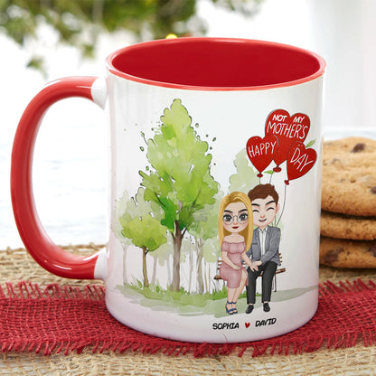 Happy Mother's Day, Personalized Couple Coffee Mug Wine Tumbler Accent Mug