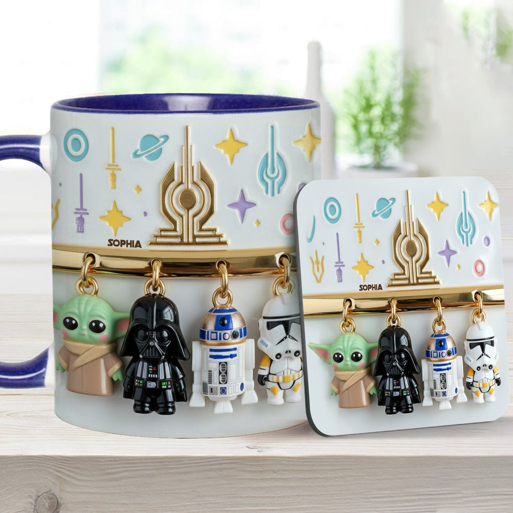 Stwa Galaxy Star Characters - Personalized Accent Mug - Gift For Movie Fans NL122
