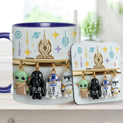 Stwa Galaxy Star Characters - Personalized Accent Mug - Gift For Movie Fans NL122