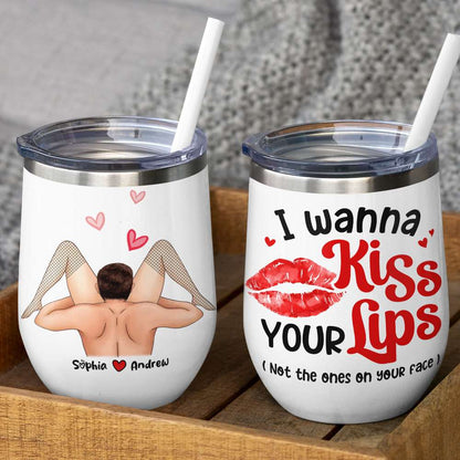 I Wanna Kiss Your Lips, Personalized Coffee Mug, Couple Make Love, Gifts For Couple