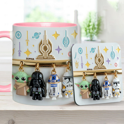 Stwa Galaxy Star Characters - Personalized Accent Mug - Gift For Movie Fans NL122