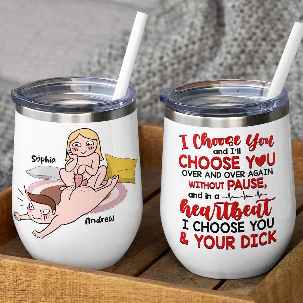 Heartbeat I Choose You, Personalized Coffee Mug, Funny Couple, Gifts For Couple