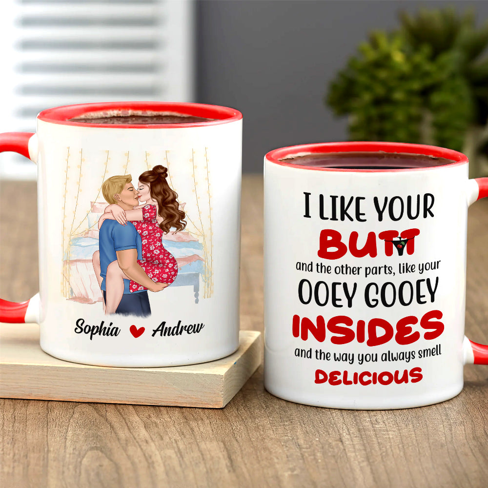 I Like You, Personalized Couple Make Love Mug 03DNDT060323TM