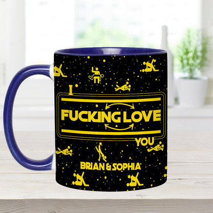 I F*cking Love You - Personalized Accent Mug - Gift For Couples NL122